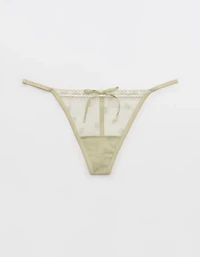 Show Off Vintage Femme Embroidery Thong Underwear