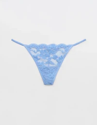 Show Off Chenille Lace String Thong Underwear