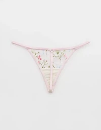 Show Off Embroidery Thong Underwear