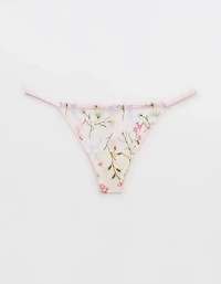 Show Off Embroidery Thong Underwear