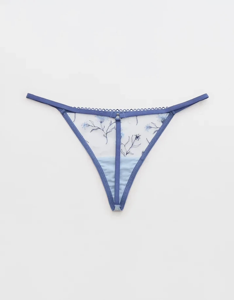 Show Off Embroidery Thong Underwear