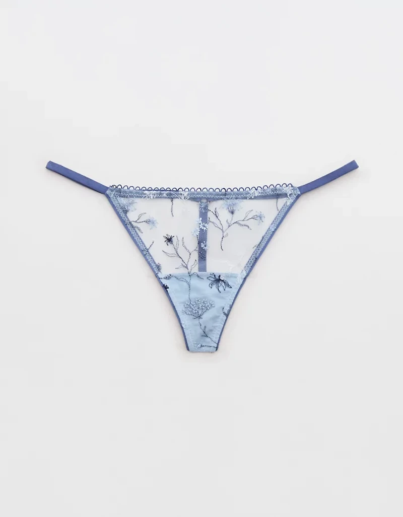 Show Off Embroidery Thong Underwear