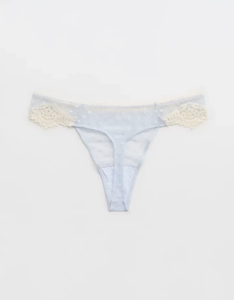 Show Off Sheer Happiness Lace Thong Underwear
