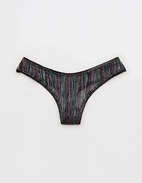 Show Off Pride Lurex Mesh Thong Underwear