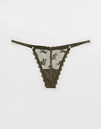 Show Off Midnight Romance Lace String Thong Underwear