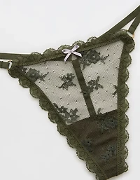 Show Off Midnight Romance Lace String Thong Underwear