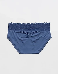 Aerie Snow Angel Lace Shine Boybrief Underwear