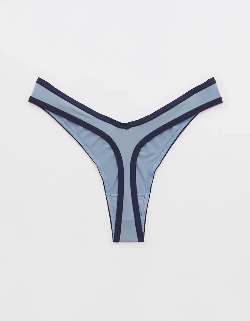 SMOOTHEZ High Cut Microfiber Thong Underwear