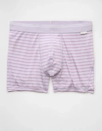 Caleçon boxeur ajusté ultradoux de 4,5 po à rayures pour hommes AEO