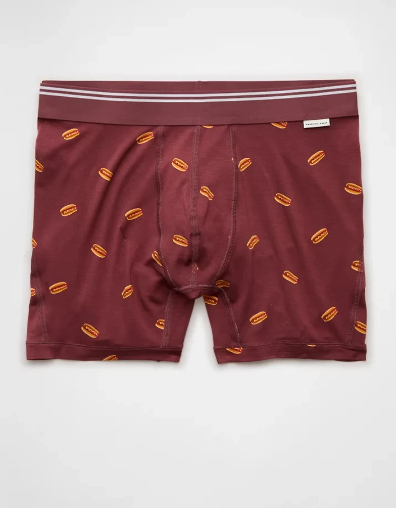 Caleçon boxeur ajusté ultradoux de 4,5 po hot-dog pour hommes AEO