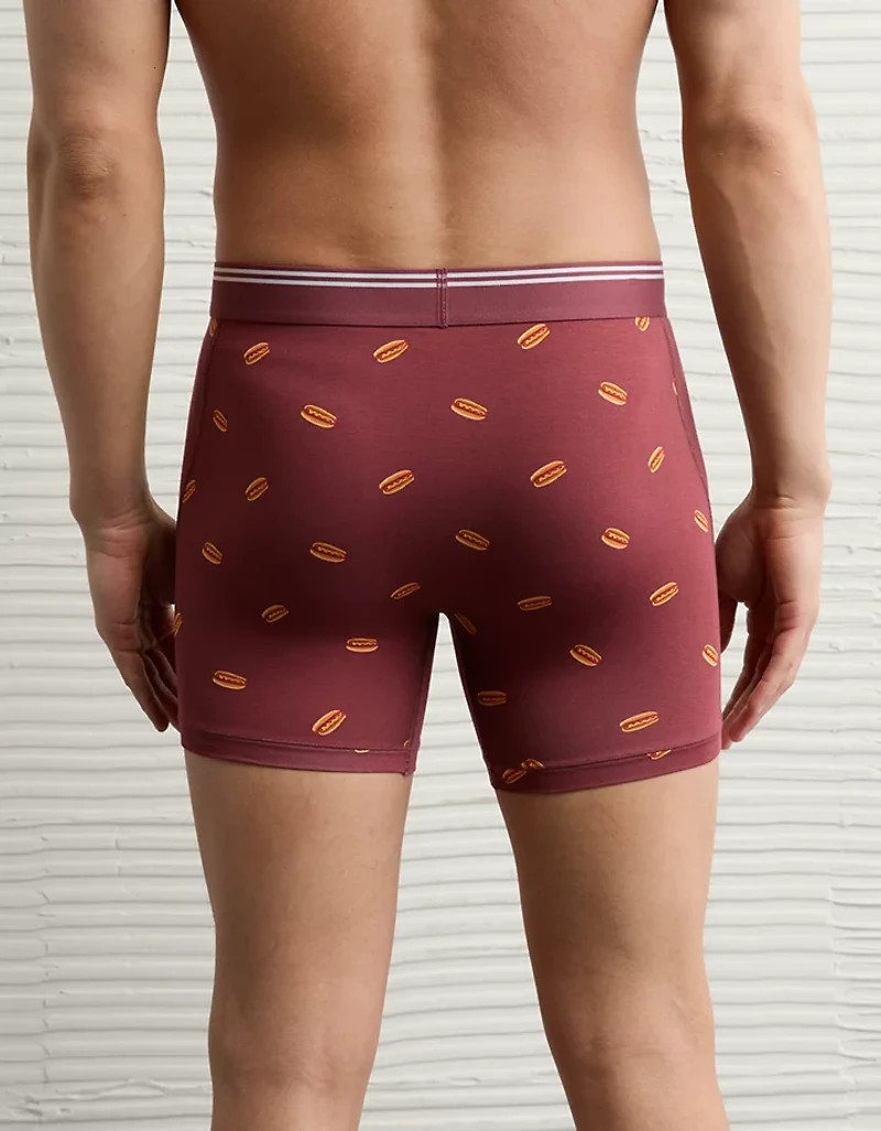 Caleçon boxeur ajusté ultradoux de 4,5 po hot-dog pour hommes AEO