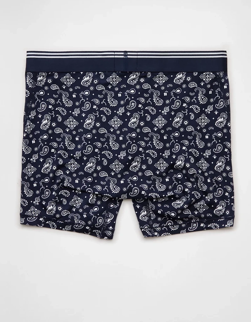 Caleçon boxeur ajusté ultradoux de 4,5 po motif cachemire pour hommes AEO
