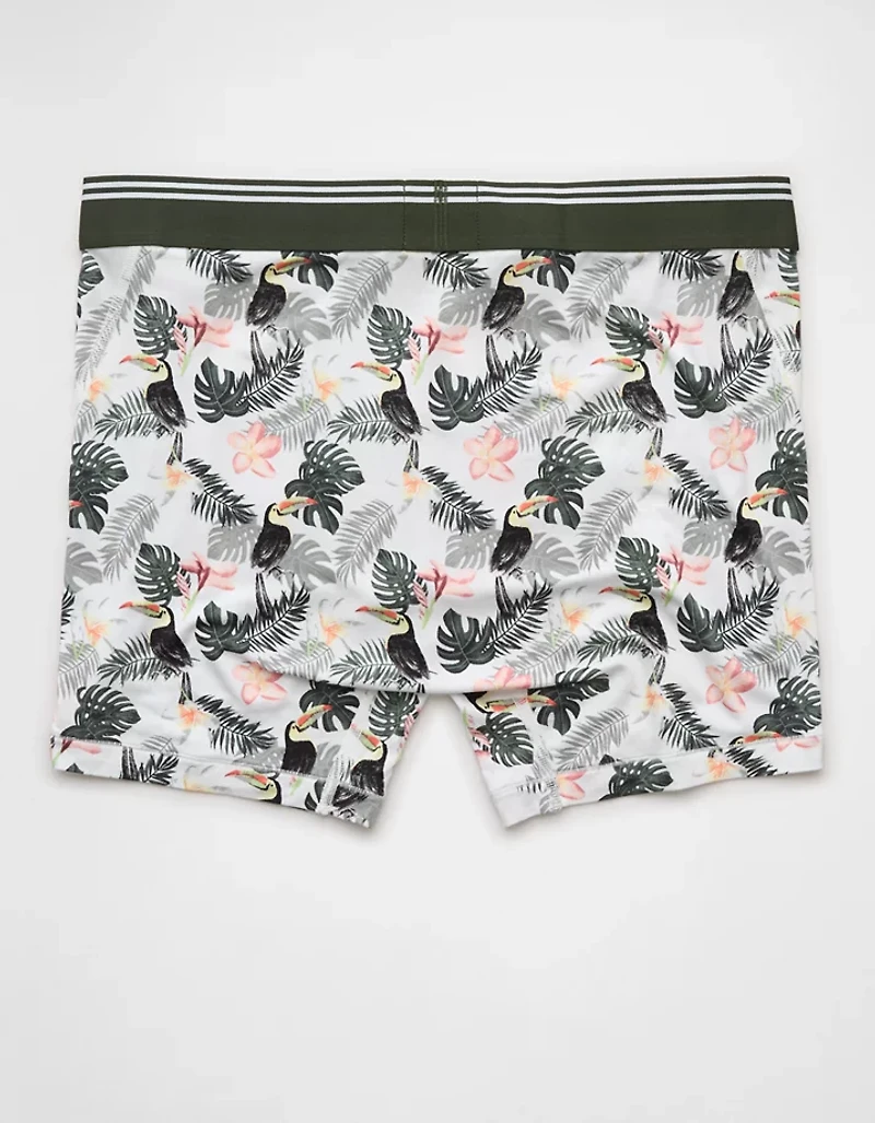 Caleçon boxeur ajusté ultradoux de 4,5 po toucan tropical pour hommes AEO