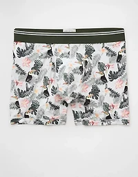 Caleçon boxeur ajusté ultradoux de 4,5 po toucan tropical pour hommes AEO