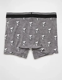AEO Men's Snoopy Coffee 4.5" Ultra Soft Boxer Brief