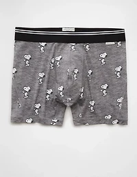 AEO Men's Snoopy Coffee 4.5" Ultra Soft Boxer Brief