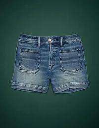 Short en denim à taille haute haut de gamme AE77
