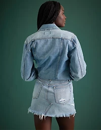 Minijupe en denim haut de gamme AE77