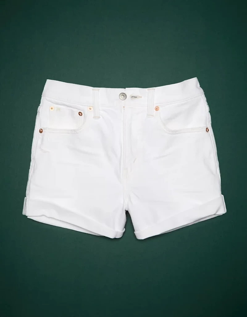 Short découpé en denim à taille haute haut de gamme AE77