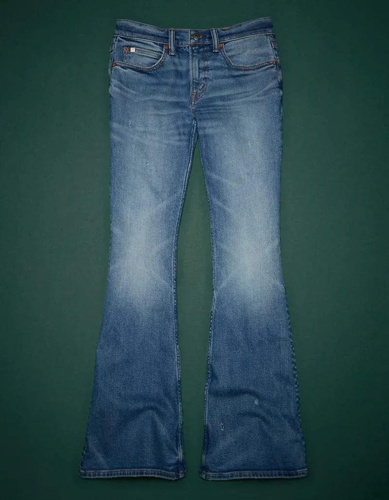 AE77 Premium Low-Rise Flare Jean