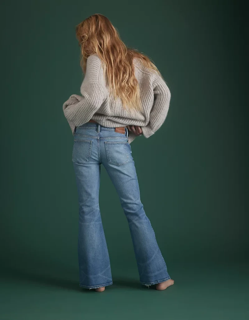 AE77 Premium Low-Rise Flare Jean
