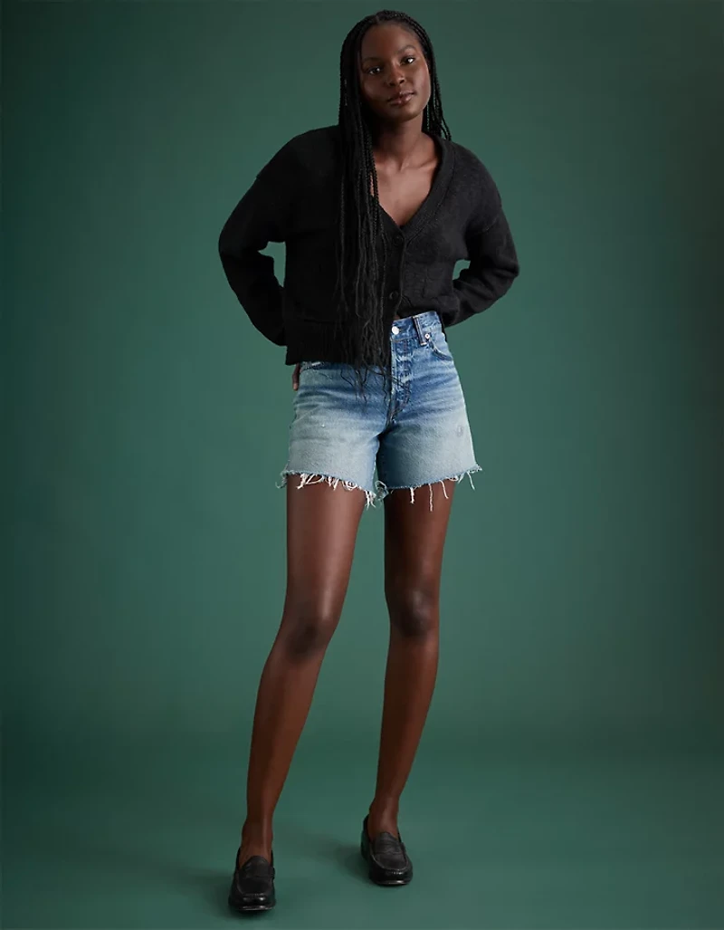 Short classique long en denim haut de gamme AE77
