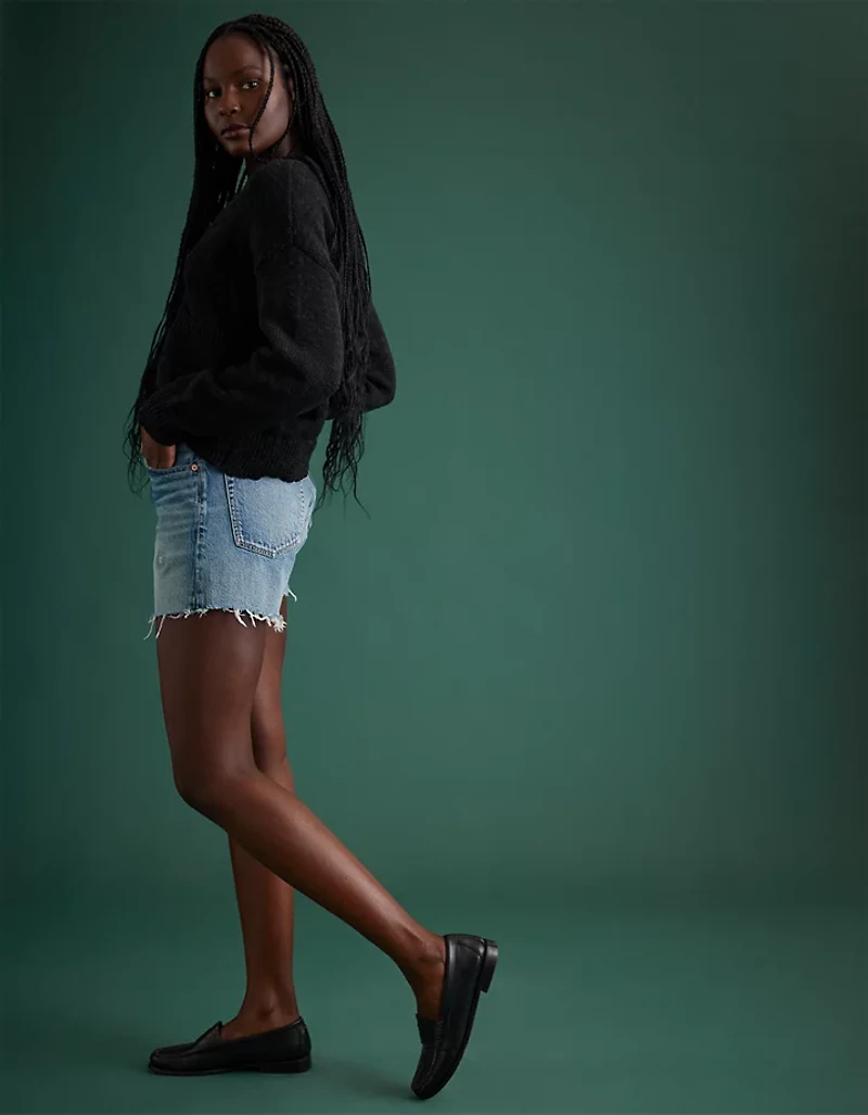 Short classique long en denim haut de gamme AE77