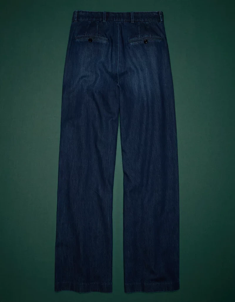 Pantalon plissé en denim haut de gamme AE77