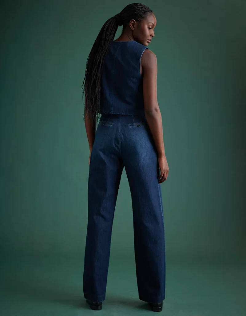 Pantalon plissé en denim haut de gamme AE77