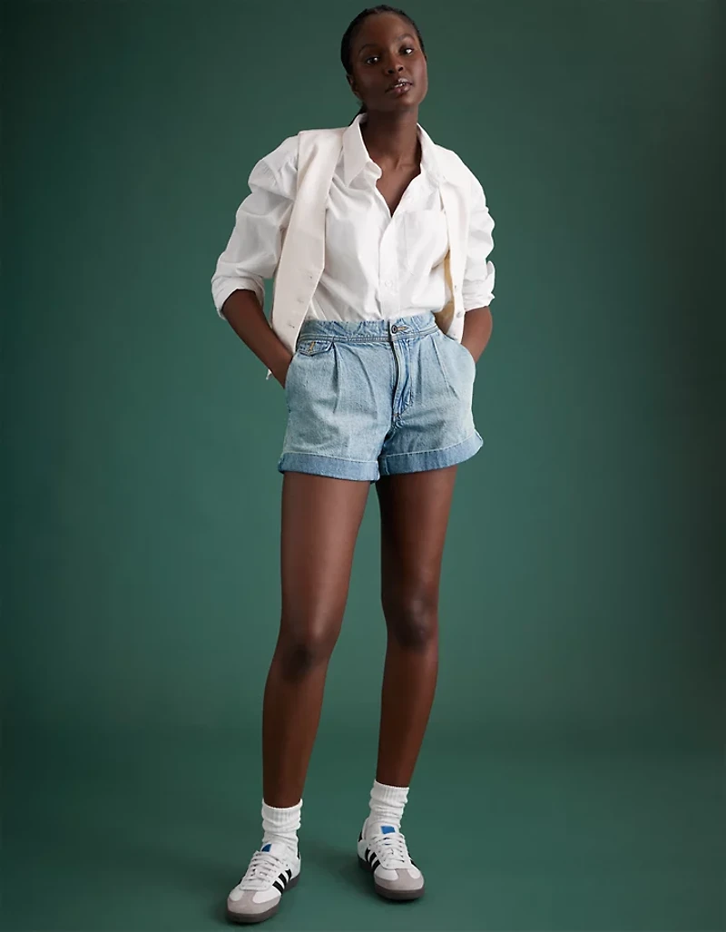 Short militaire en denim haut de gamme AE77