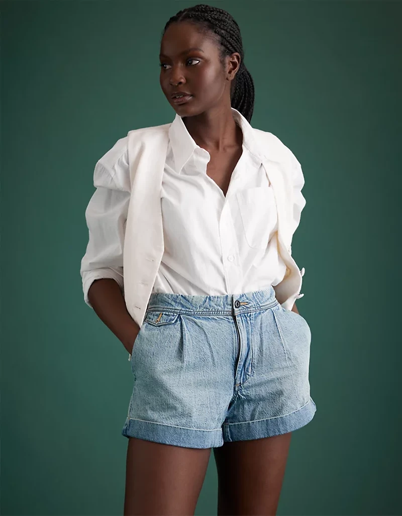 Short militaire en denim haut de gamme AE77