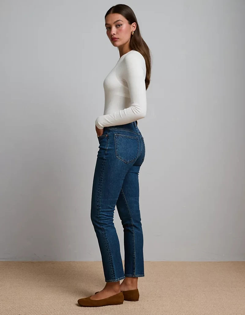 Jean court droit haut de gamme AE77