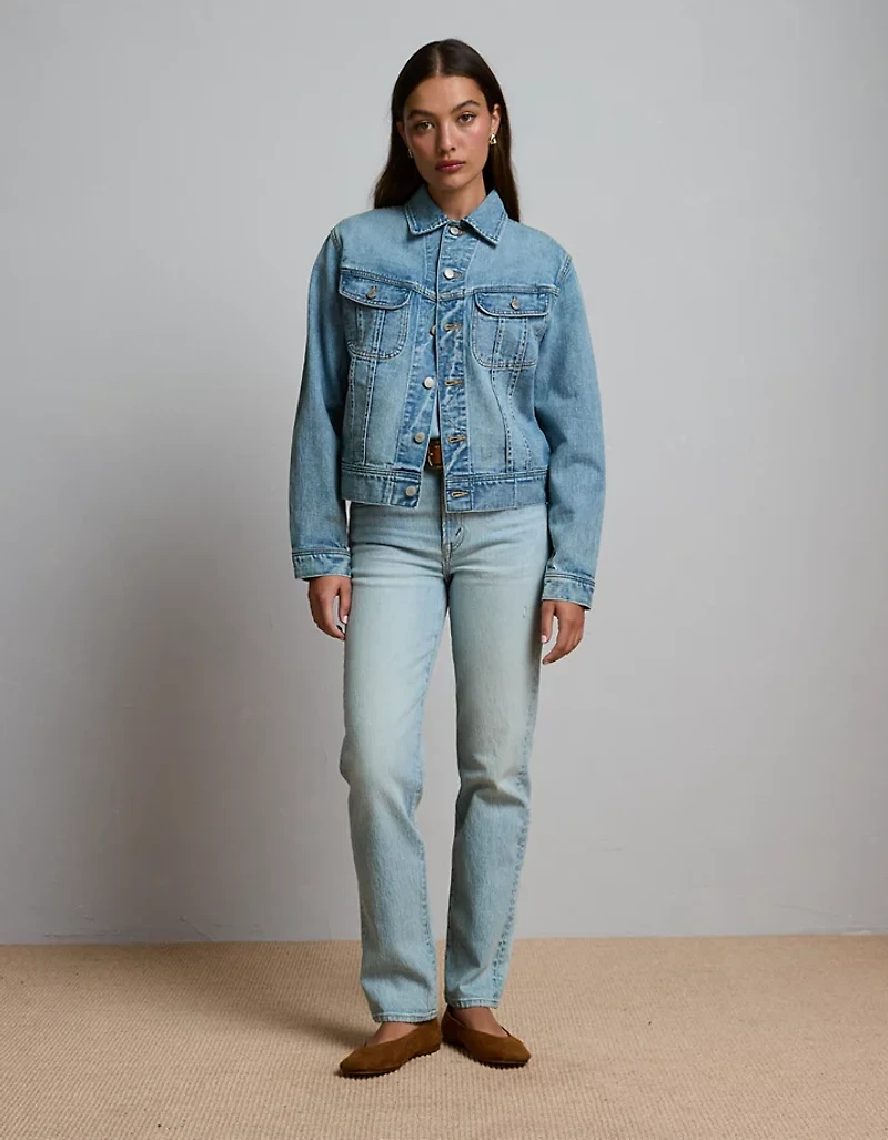 Jean droit rétro haut de gamme AE77