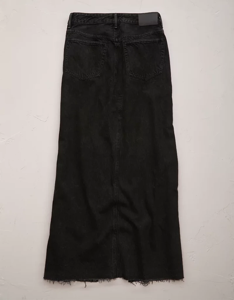 Jupe longue en denim haut de gamme AE77