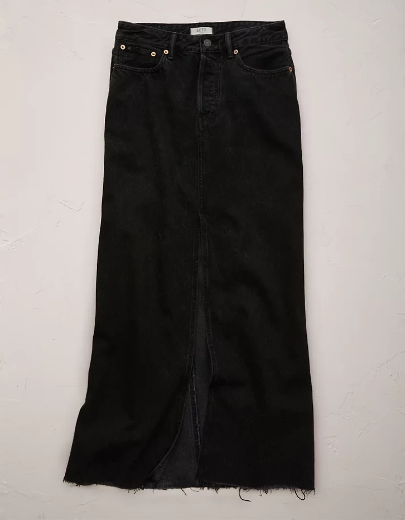 Jupe longue en denim haut de gamme AE77