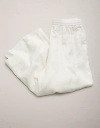 Pantalon à ceinture élastique en lin haut de gamme AE77