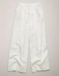 Pantalon à ceinture élastique en lin haut de gamme AE77