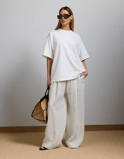 AE77 Premium Pull-On Linen Pant