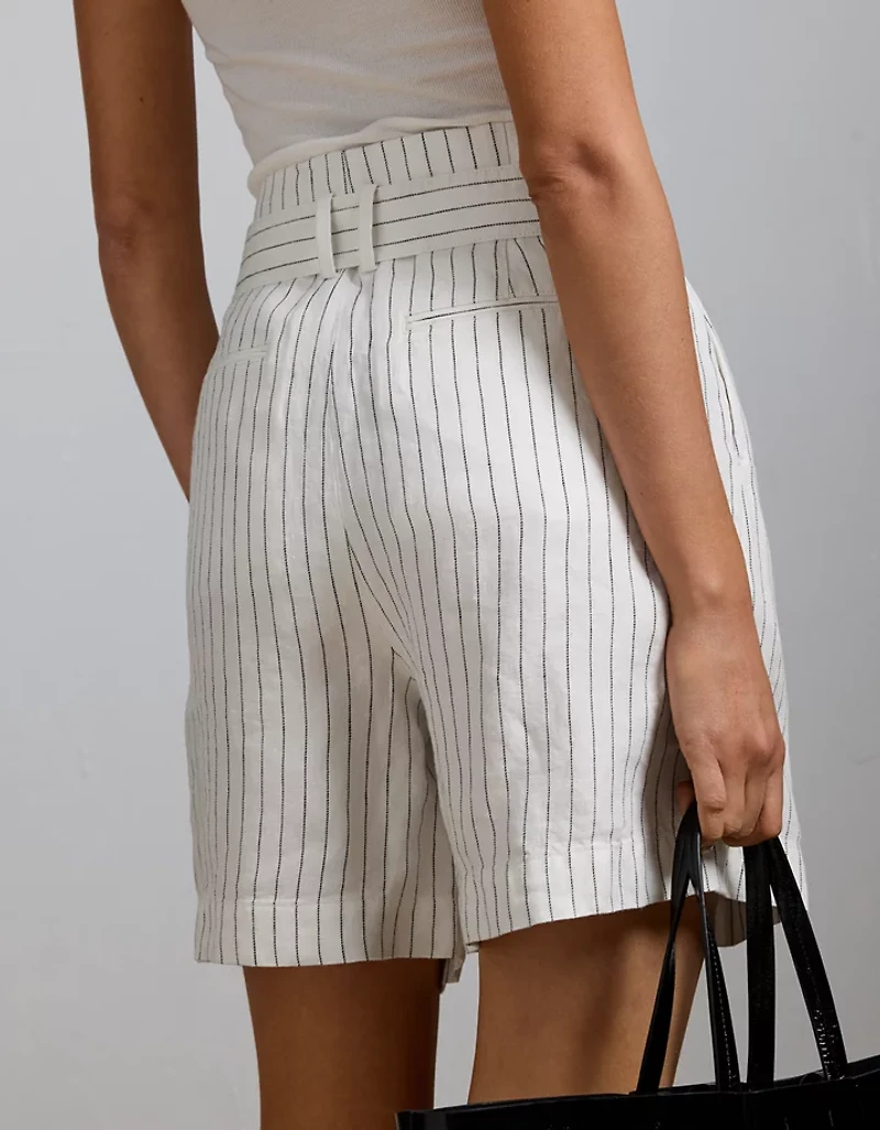 Short de style pantalon en lin haut gamme AE77