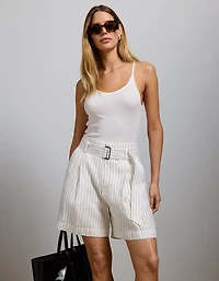 Short de style pantalon en lin haut gamme AE77