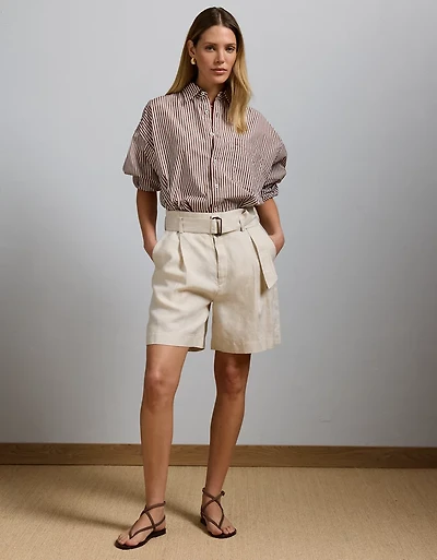 AE77 Premium Linen Trouser Short