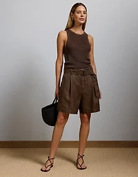 AE77 Premium Linen Trouser Short