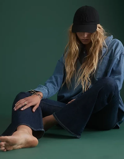 Jean à jambe évasée taille haute haut de gamme AE77
