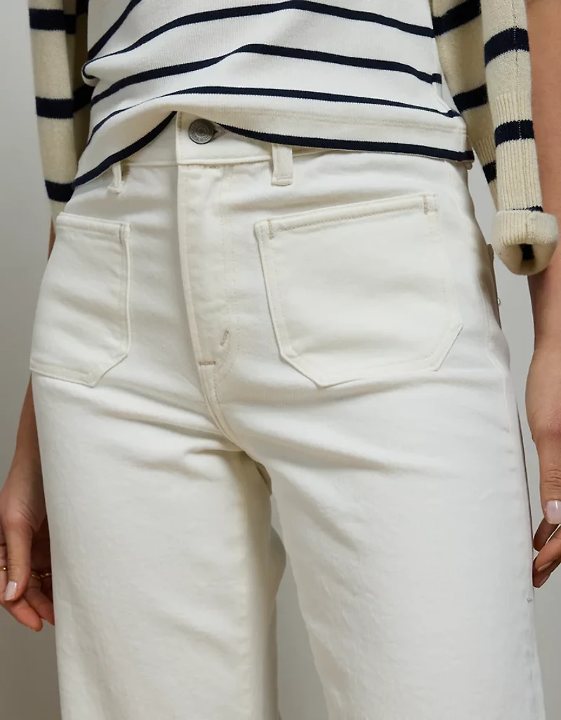 AE77 Premium Bootcut Crop Jean