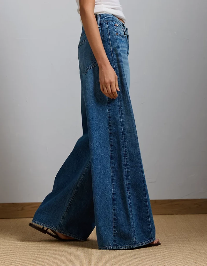 AE77 Premium Super Wide Side Stripe Jean