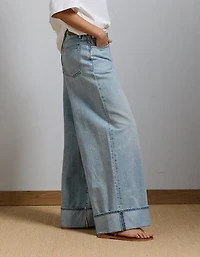 AE77 Premium Super Wide Cuffed Jean