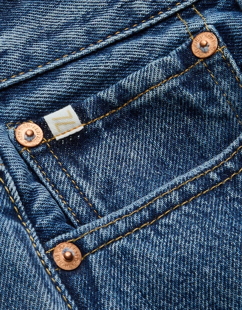 AE77 Premium Classic Long Denim Short