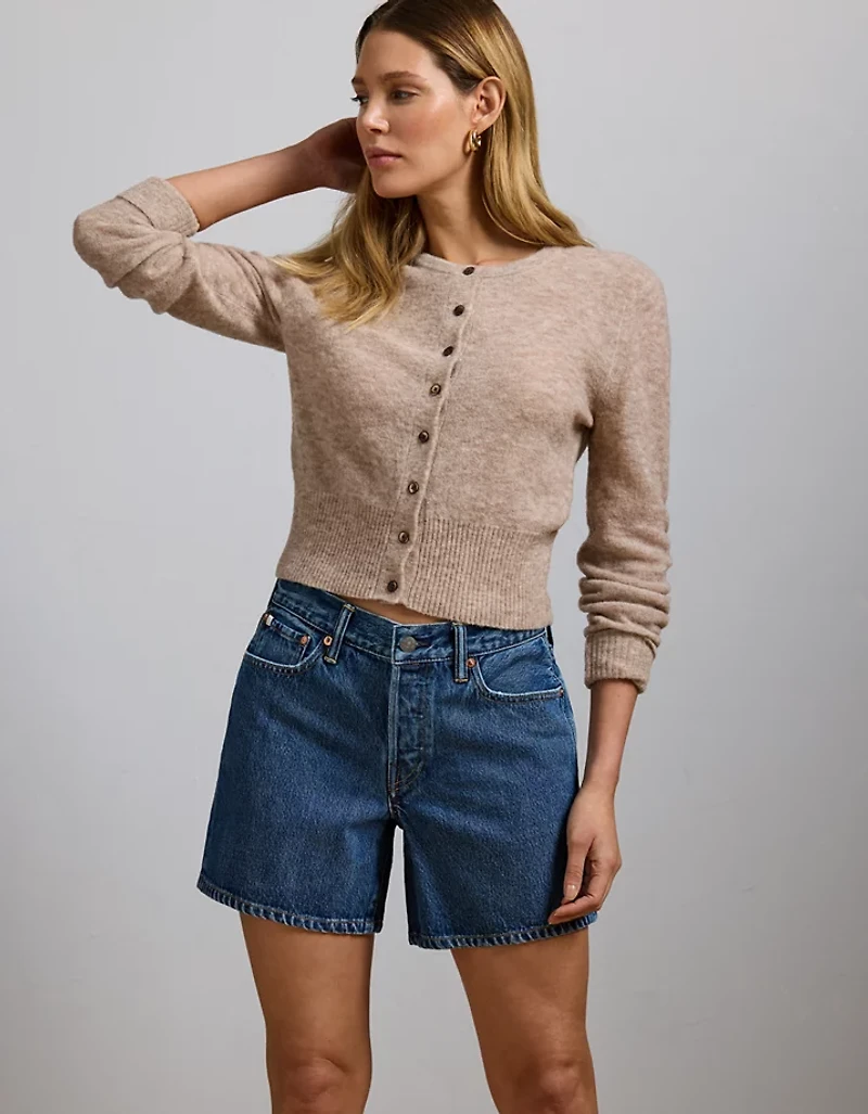 AE77 Premium Classic Long Denim Short