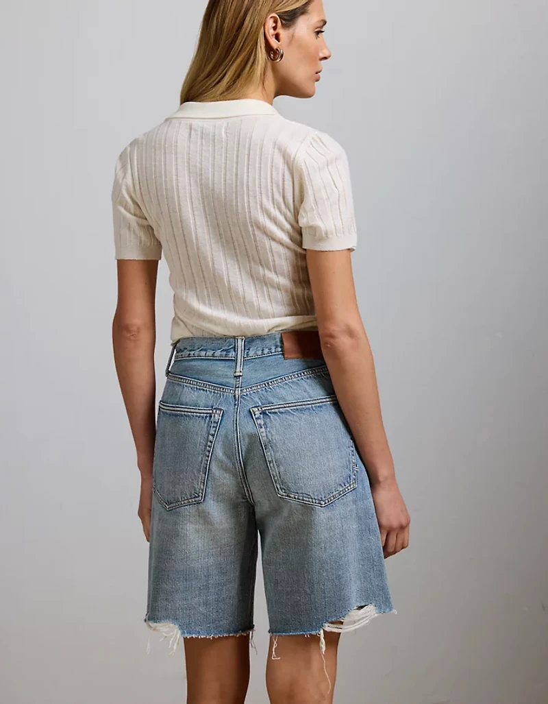 AE77 Premium Baggy Bermuda Denim Short