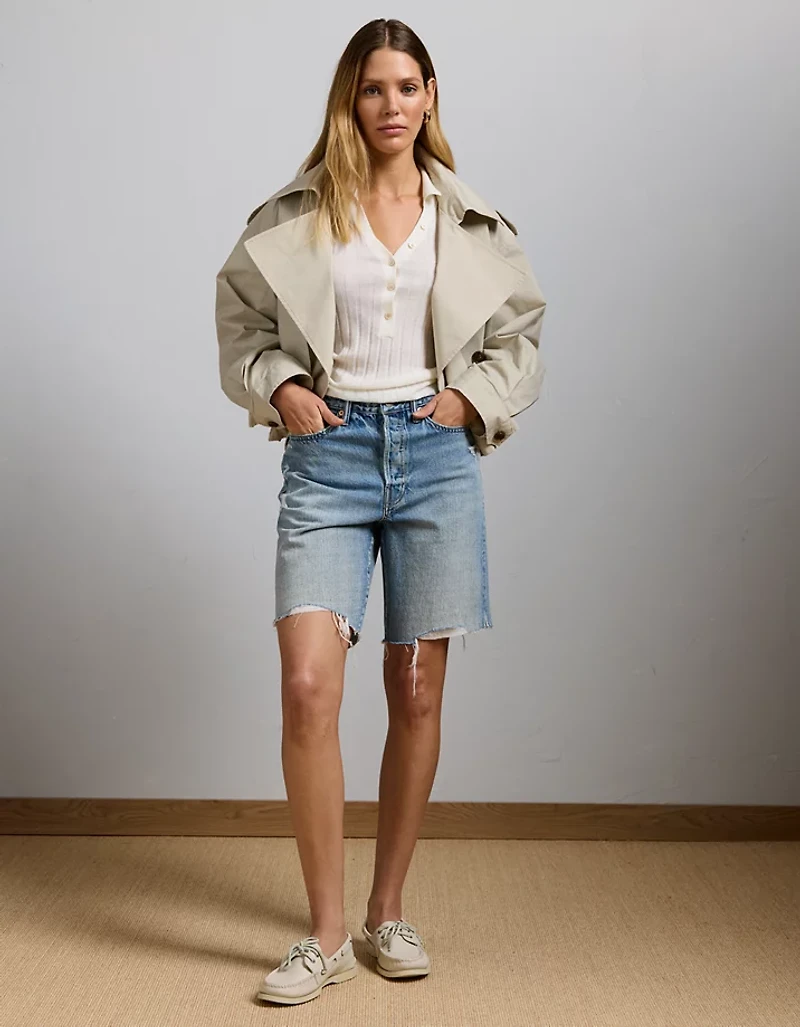 AE77 Premium Baggy Bermuda Denim Short